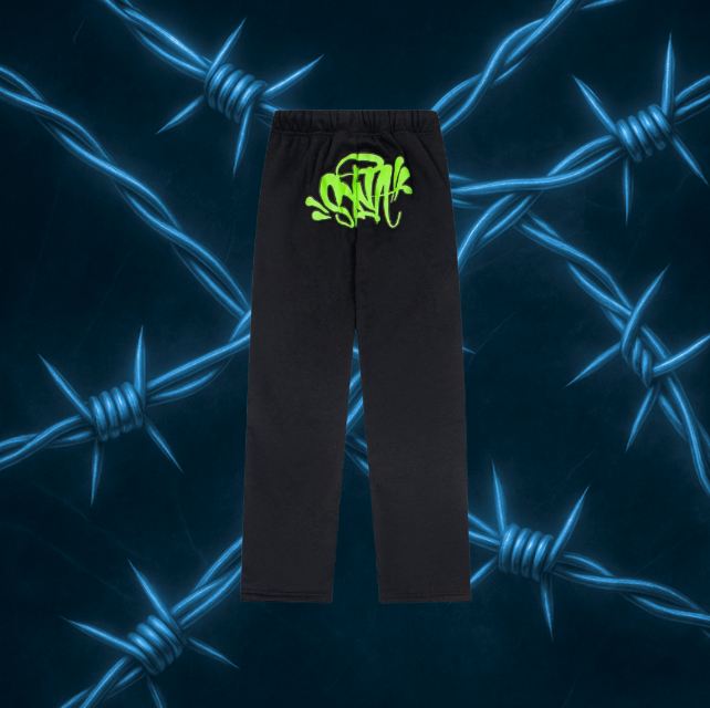 Syna World Sweatpantsa "Black/Green"