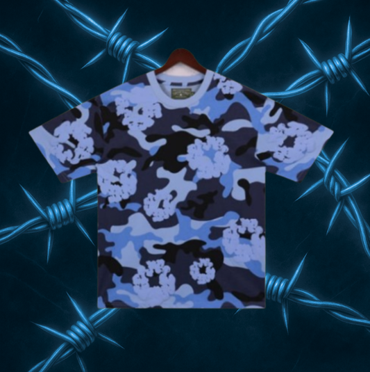 Denim Tears T-Shirt "Blue Camo"